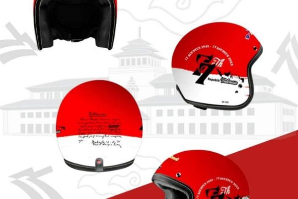 PT Pindad Siap Luncurkan Helm Retro Modern Bertemakan Dirgahayu RI ke 77