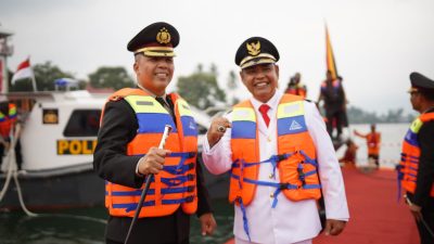 Tampil Beda, Pemkab Solok Peringati HUT RI ke-78 Terapung di Tengah Danau Singkarak
