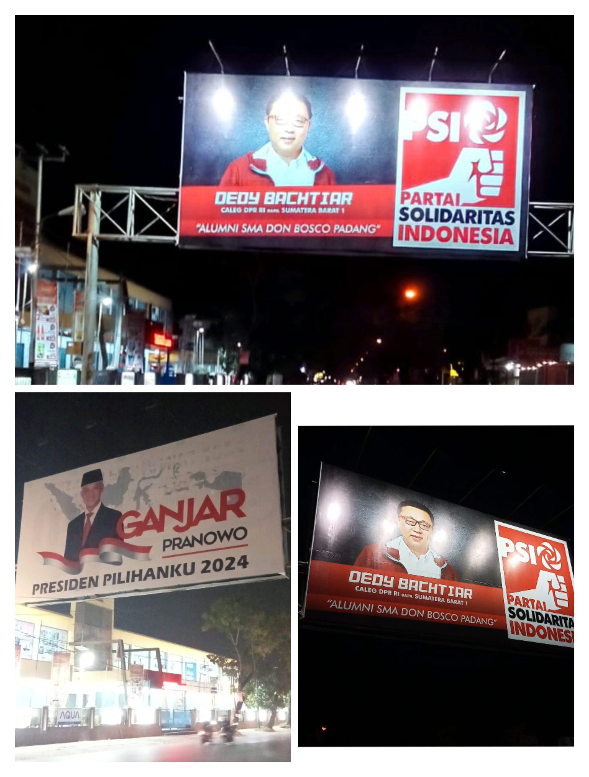 Dedy Bachtiar Caleg DPR RI dari PSI, Gantikan Billboard Capres Ganjar Pranowo, Ada Apa ya..??