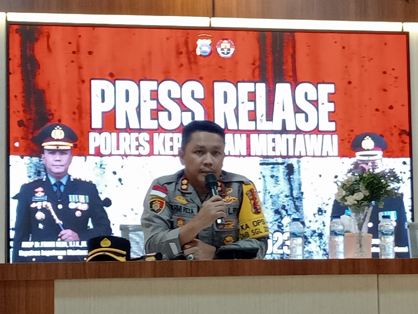 Kapolres Mentawai AKBP Fahmi Reza Ekspose Kinerja Penanganan Kasus selama 2023